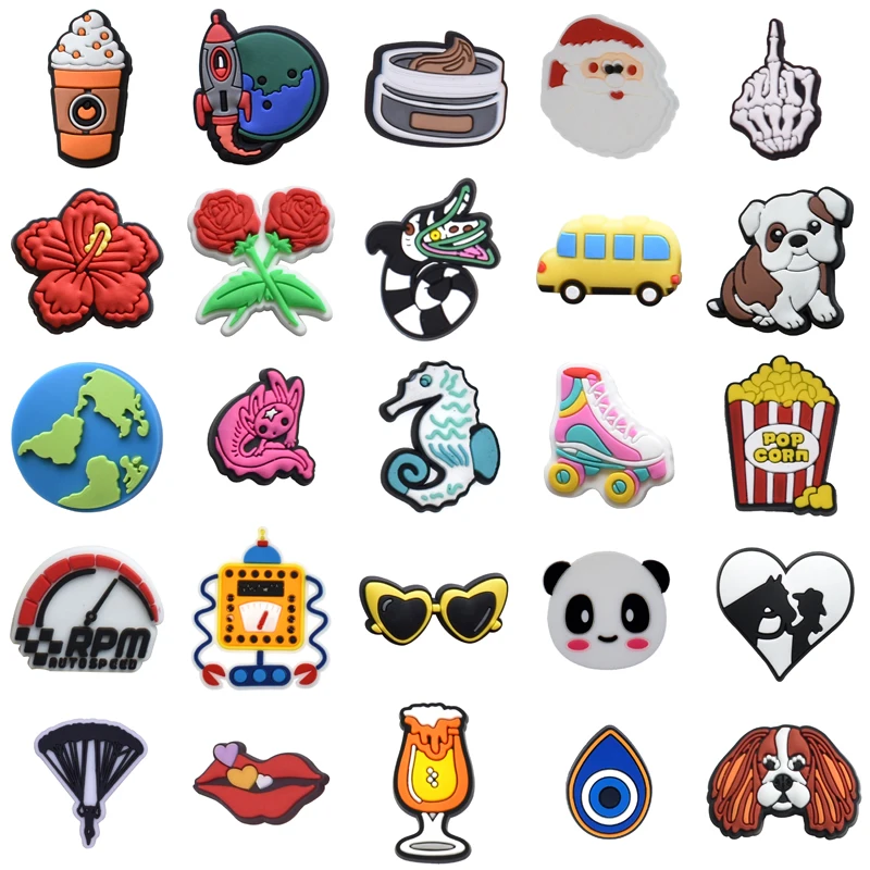 

Para Pins Packs Girl Shoe Charms Men Decorations for Crocs Boy Kids Gifts Women Charm Shoes Accessories Set Jeans Wholesale Bulk