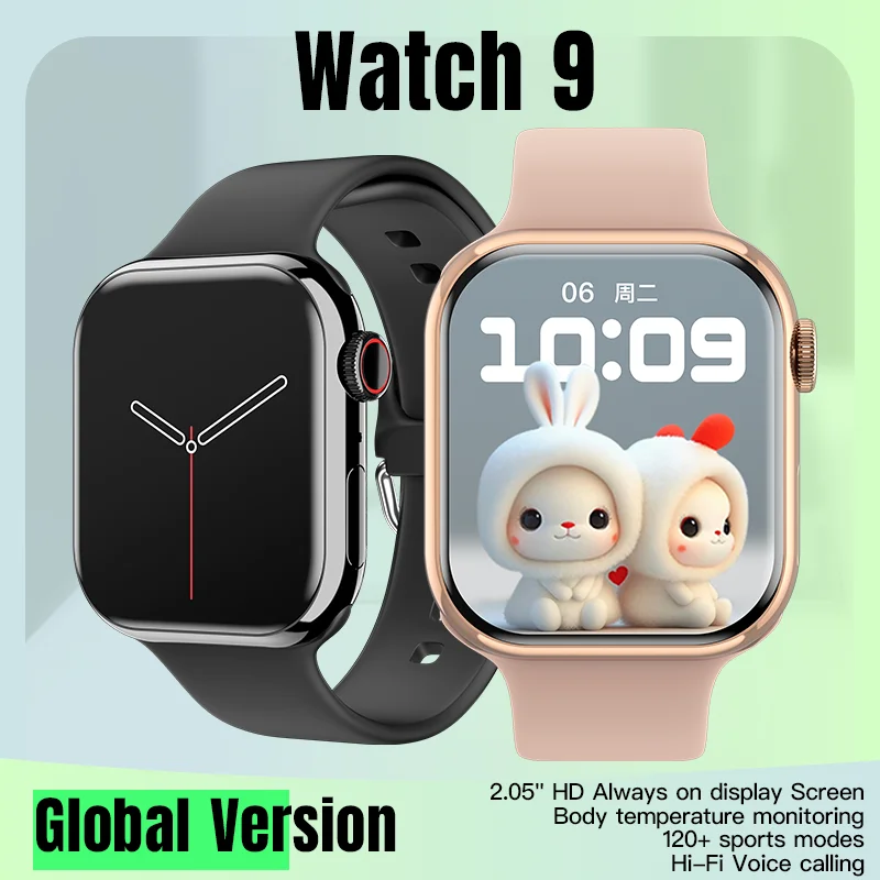 

【Global Version】2023 IWO Watch 9 Always-on HD Display Voice Calling Smart Watches Women Men Smartwatch For Series 9 Apple Watch
