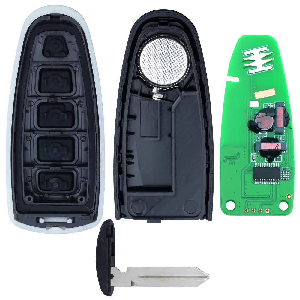 KEYECU 433 МГц PCF7953 BT4T-15K601-Cx Smart 5-кнопочный дистанционный брелок для Ford Edge Escape Explorer Taurus