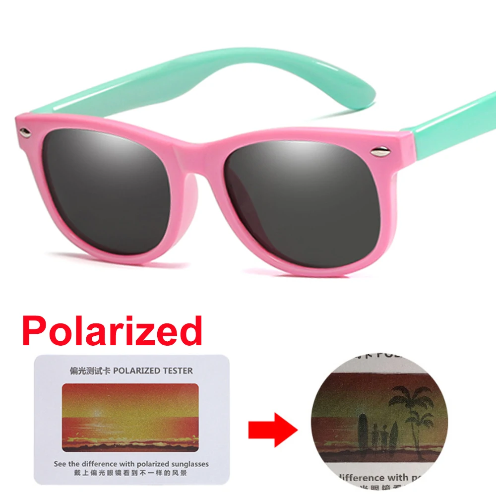 

2023 New Polarized Kids Sunglasses Boys Girls Baby Infant Fashion Sun Glasses UV400 Eyewear Child Shades Gafas Infantil