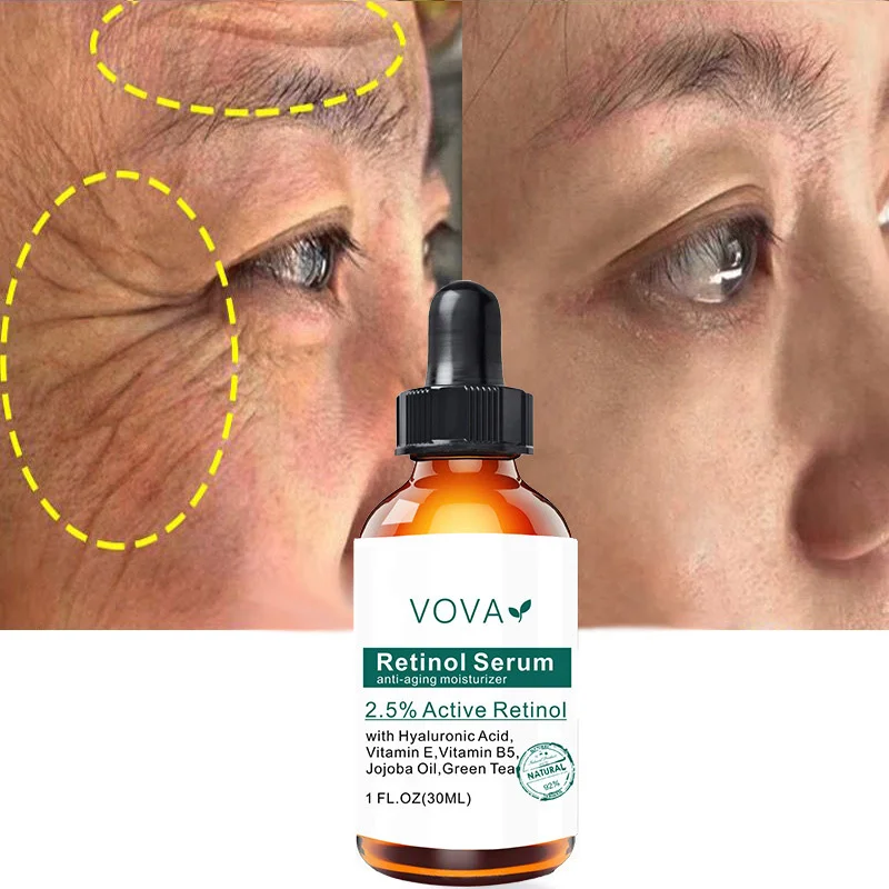 Retinol Instant Wrinkle Face Serum Anti-Aging Fade Fine Line Lifting Firming Brighten Moisturizing Essence Repair Skin 30ML