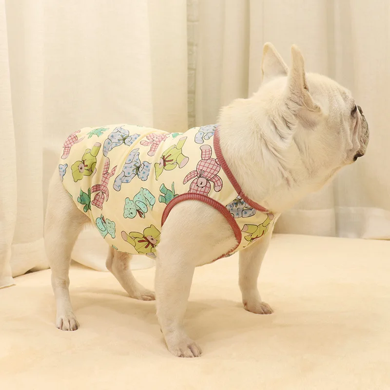

French Bulldog Clothes Thin Spring Summer Vest for Dog Puppy Outfits Dog Apparel Cotton Corgi Pug Dog Clothesfor French Bulldog
