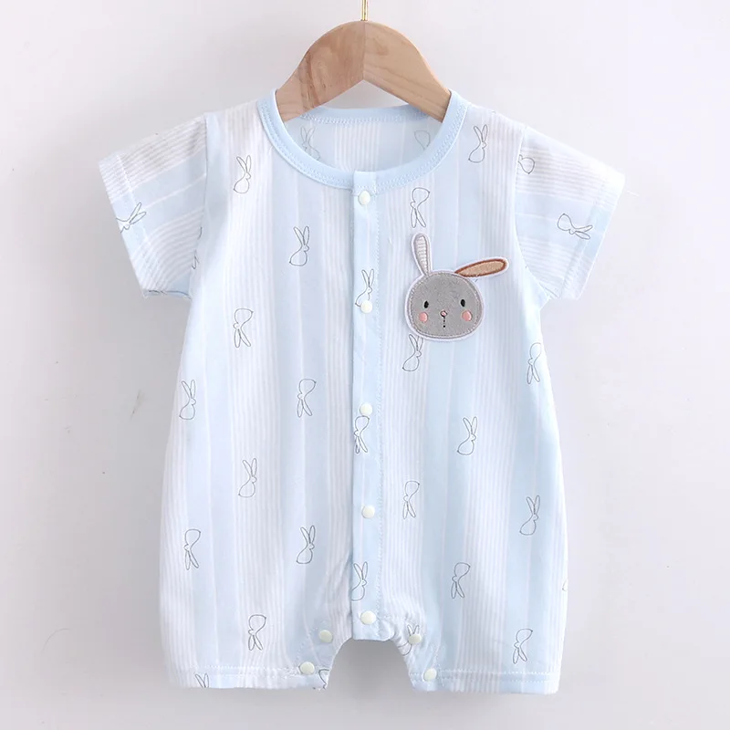 

2022 summer new 0-3 short-sleeved jumpsuit newborn clothes thin romper romper