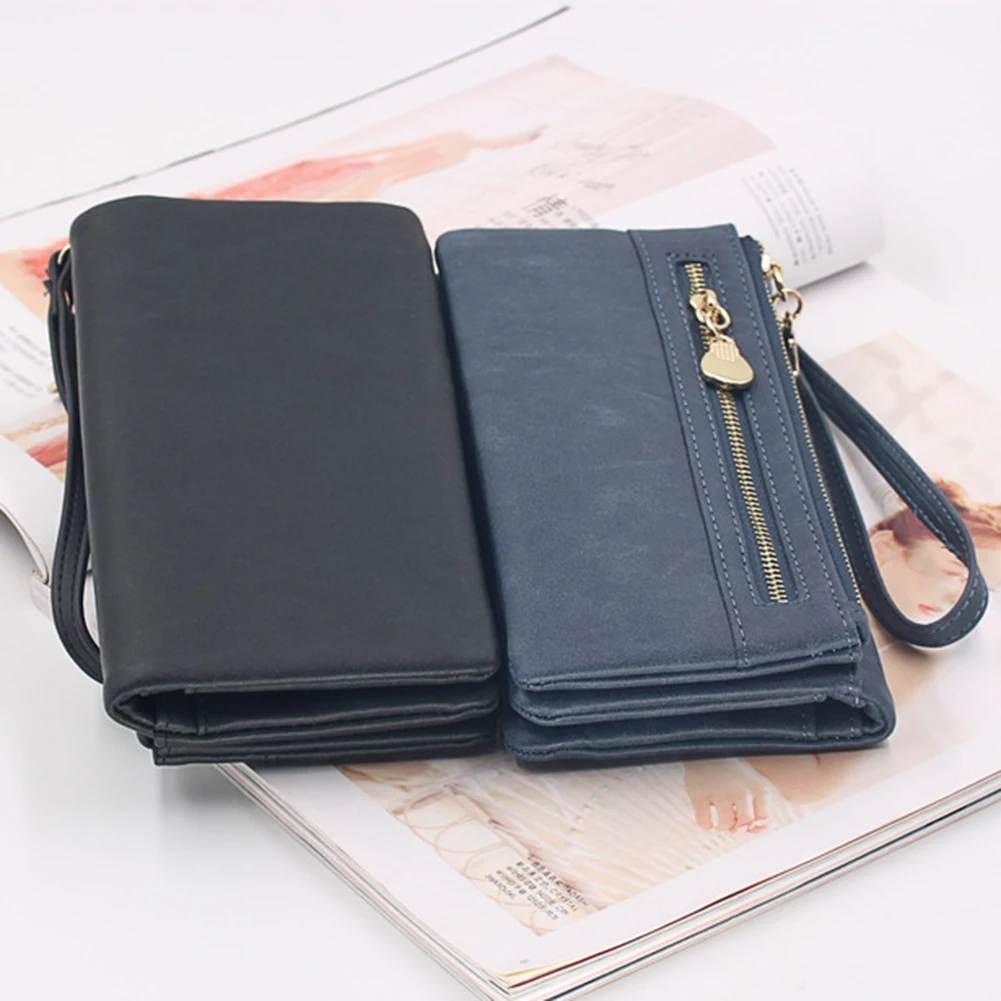 Унисекс водонепроницаемый длинный держатель для карт из искусственной кожи