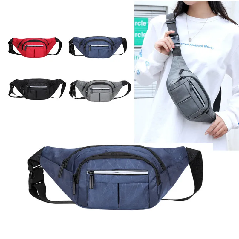 

Male Shoulder Crossbody Pack Canvas Waist Pack Anti-Theft Sling Bag Chest Bags Sport Short Trip Messengers Backpack Traval Bag