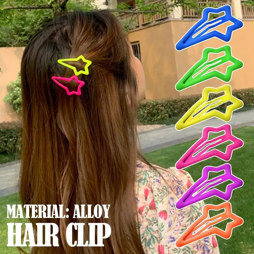 Hairpin Star Shape Alloy Hair Girls Women Clip Clips Styling Barrettes Simple Accessorie Bb Baby Chi M6y0
