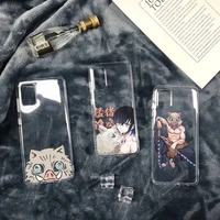 demon slayer hashibira inosuke phone case transparent soft for iphone 12 11 13 7 8 6 s plus x xs xr pro max mini