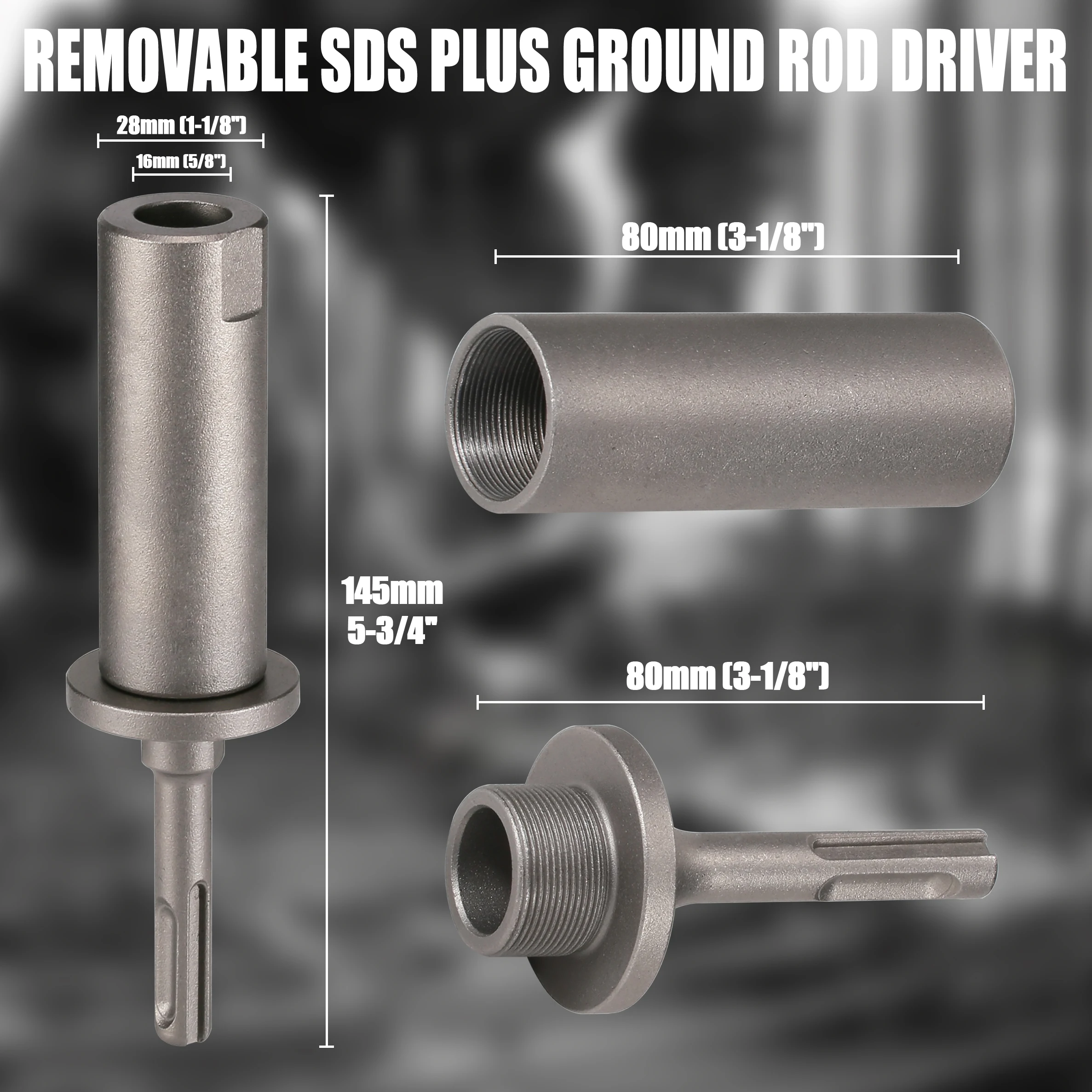 16 мм Прочный 40CrMo SDS PLUS хвостовик съемный заземляющий стержень драйвер для