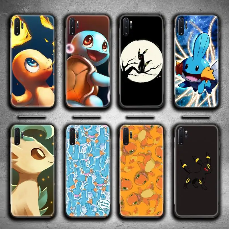 

Charmander Mudkip Leafeon Umbreon Pokemon Phone Case For Samsung Galaxy Note20 ultra 7 8 9 10 Plus lite M51 M21 M31S Cover