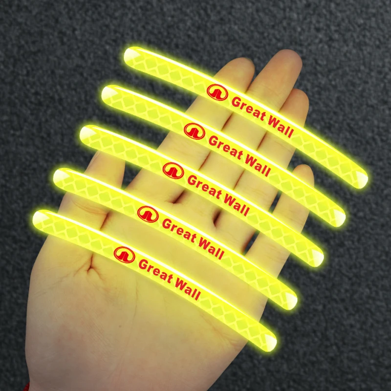 Светоотражающая наклейка на обод колеса автомобиля, стикер для Great Wall C30, C50, C70, Ling Ao, модный CHCO11, M1, M2, M4, V80