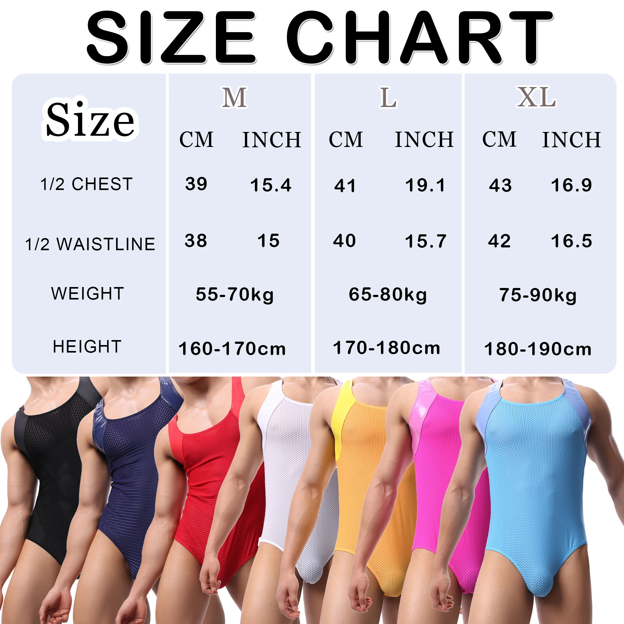 FYXLJJ Gym Men's Bodysuit Wrestling Singlet Men Body Building Suits Shapewear Male Unitards Body Tight Leotard Unitard Jumpsuits