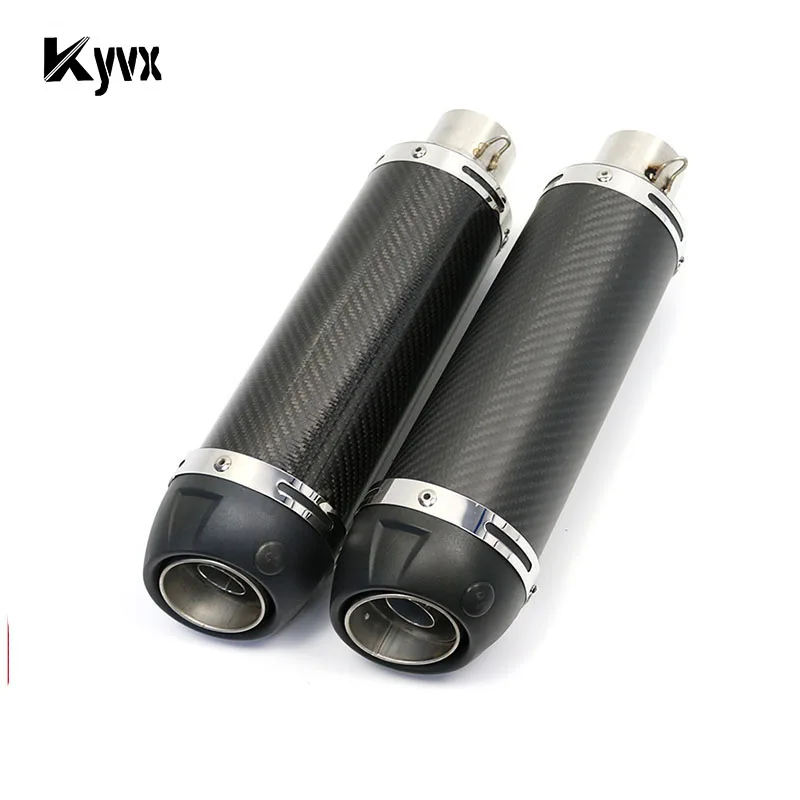 

Exhaust Motorcycle Escape Modified Scooter Muffle Pipe DB Killer For ducati monster 696 ninja 400 z1000sx cb500x Carbon Fiber
