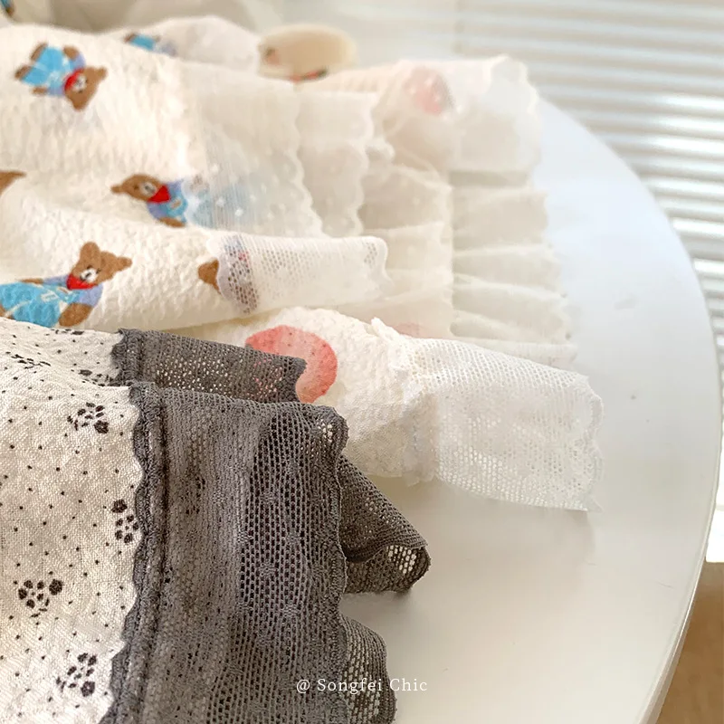 Women's Sleep Pajamas Summer Short Sleeve Shorts Suit New Print Cute Cardigan Homewear Pajama Sets Nightwear Clothes for Women