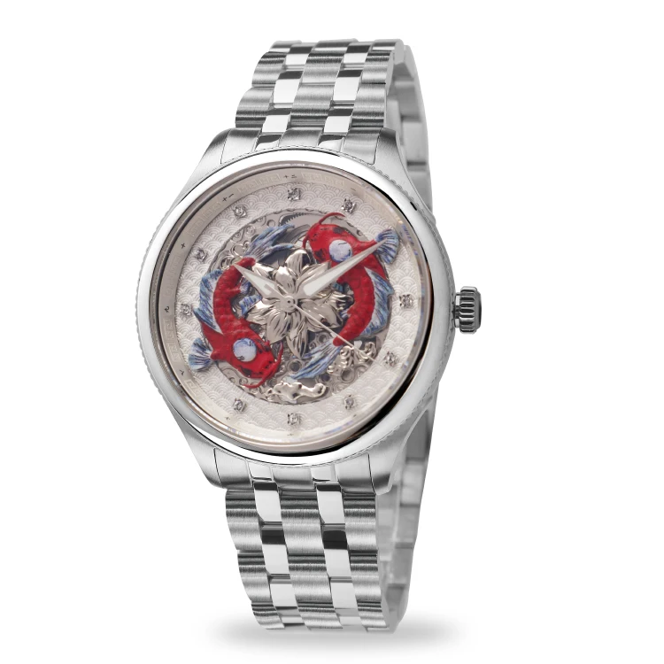 SanYuan полностью автоматические механические наручные часы мужские из нержавеющей