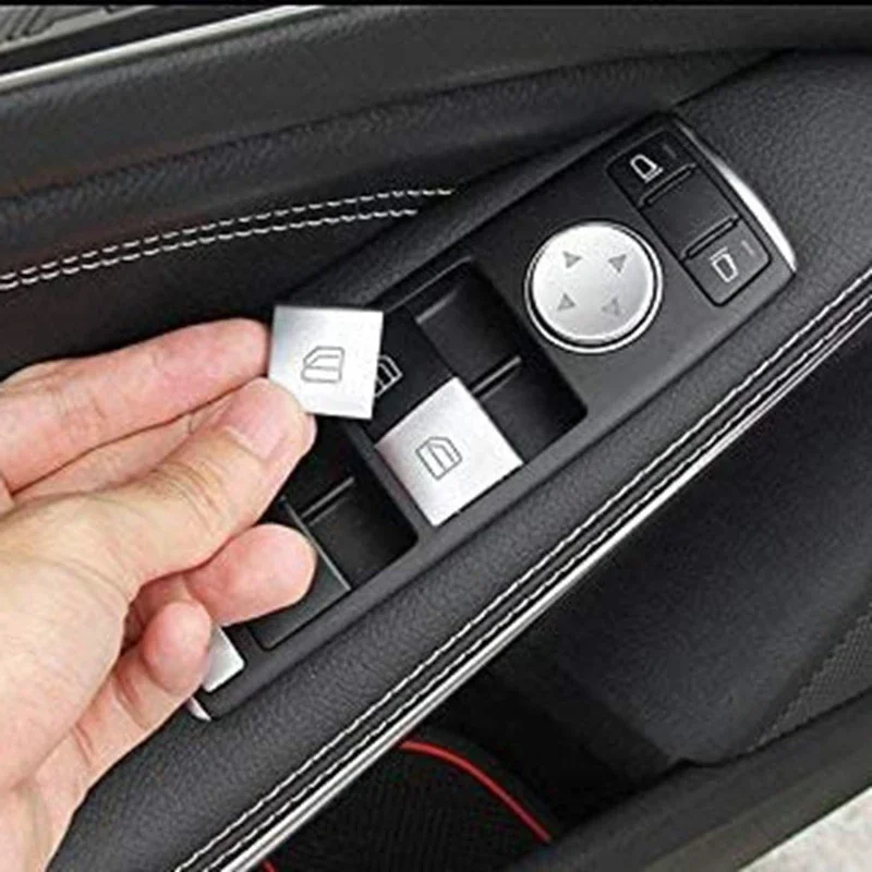 Фото Накладка на кнопку управления стеклоподъемником и подлокотником для Mercedes-Benz GLK ML GL A B C E G-класса W204 W212 W246 W166 X166 №5