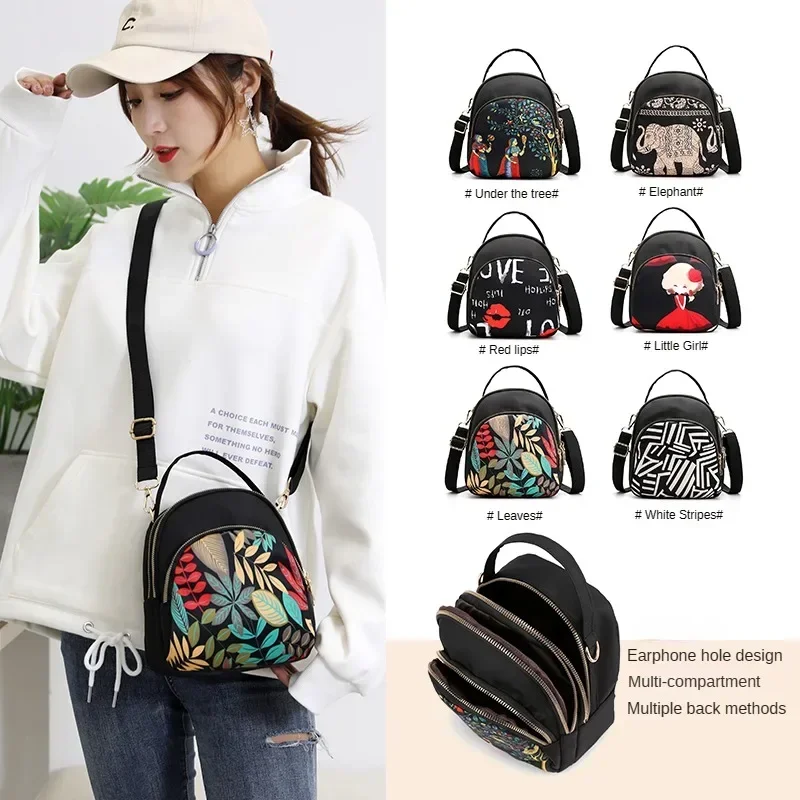 

Oxford Cloth Mini Backpack Women's Fashion Waterproof School Bags For Teen Multifunction Wear-Resistant Travel Bag Mochila