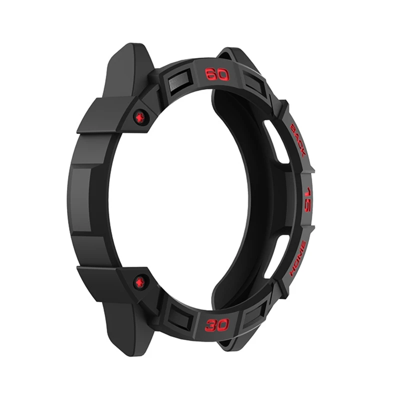 

Screen Protector Case Full Coverage TPU Protective Cover Washable Bumper Shell Compatible with GalaxyWatch 4 46mm Watch