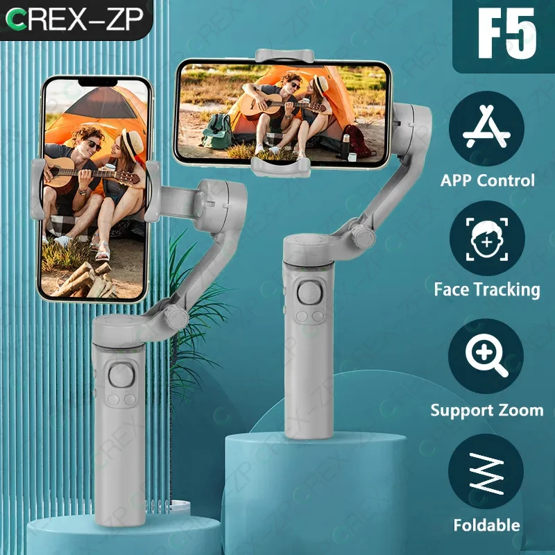 

3-Axis Foldable Smartphone Handheld Gimbal Cellphone Video Record Vlog Stabilizer for iPhone 13 Xiaomi Huawei Samsung