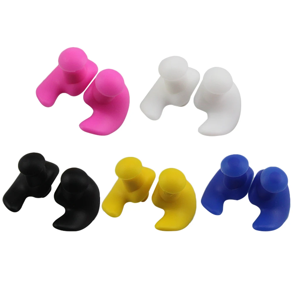 

Durable Earplugs Skillful Manufacture 2pcs Waterproof Earplugs Portable Silicone Soft Ear Plugs Swimming Accessories