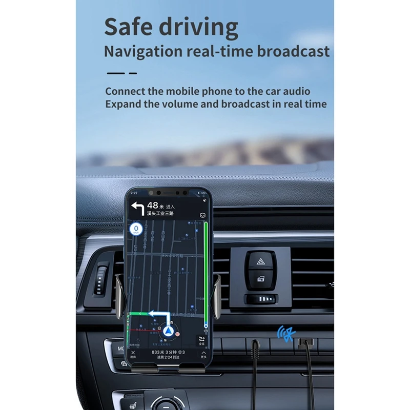 Автомобильный приемник Bluetooth с разъемом USB до 3 5 мм