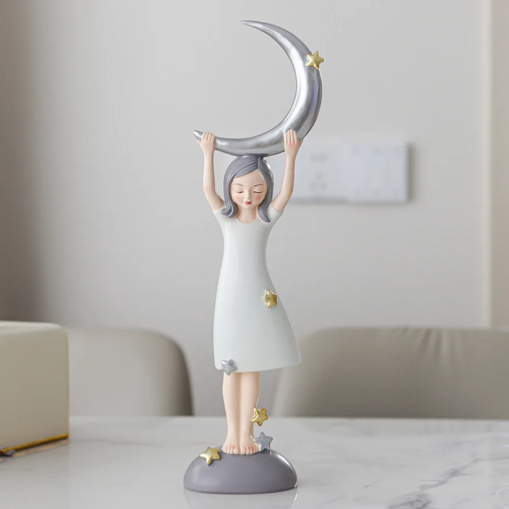 Стильные фигурки Moon Girl в скандинавском стиле милые персонажей изысканный