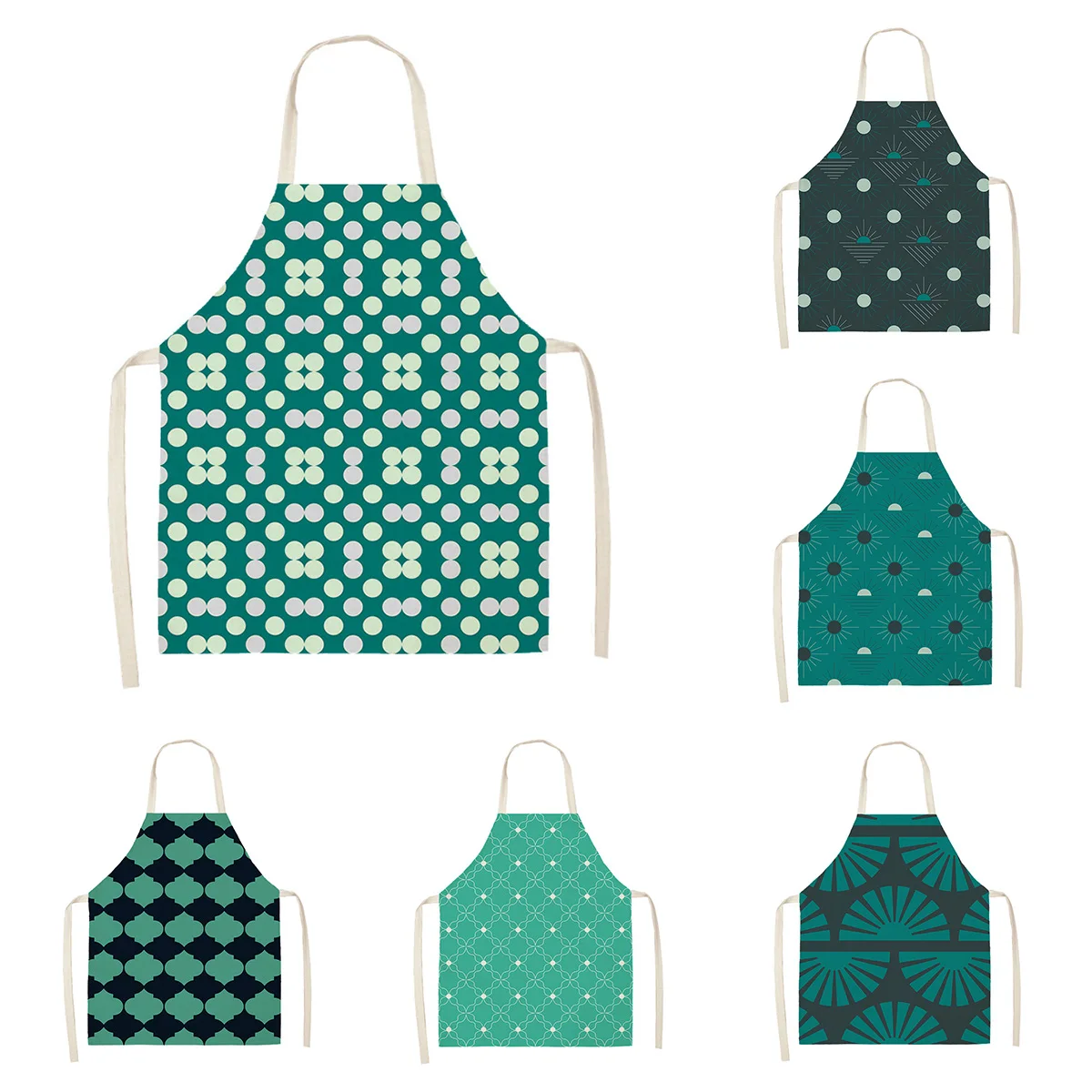 Кухонный Фартук для женщин и мужчин льняной водонепроницаемый в стиле бохо