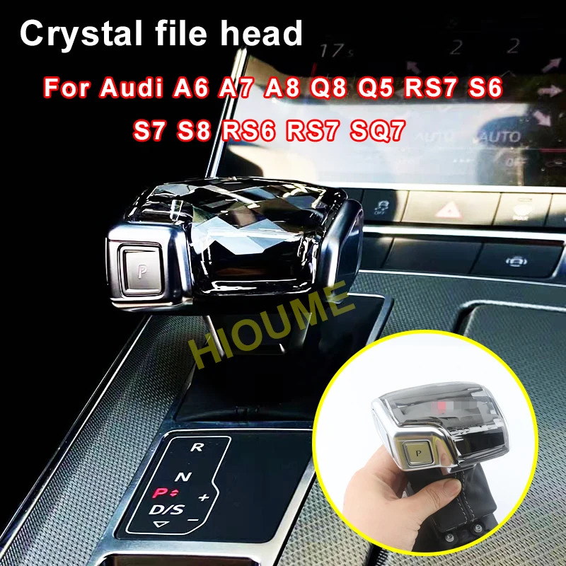 

Gear Shift Knob Crystal Cover Compatible Crystal shift lid for AUDI A6 /A7/A8/Q8/Q5/RS7/S6/S7/S8/RS6/RS7/SQ7 2017-2022