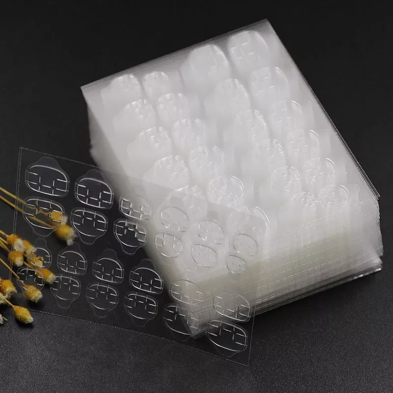 

240 Pcs Double Sided False Nail Art Adhesive Tape Glue Sticker DIY Tips Fake Nails Extension Stick Acrylic Gel Manicure Tools