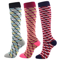 men compression stockings menwomen new color compression men women sock stripe speed up blood circulation socks