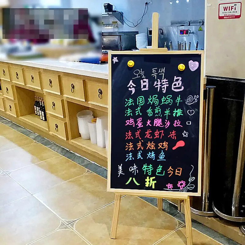 

Вертикальная подвесная доска для рисунков, доска для рисунков дома, магазина, магазина молочного чая, рекламная доска для ресторанов