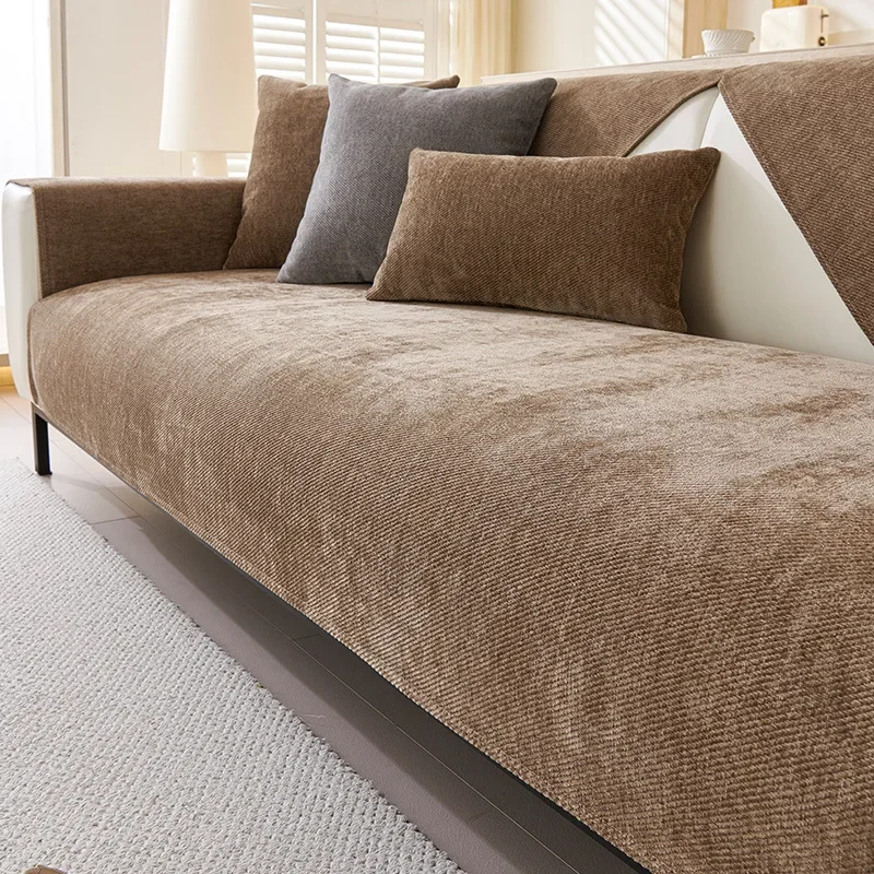 

Однотонный водонепроницаемый чехол для дивана из хлопка