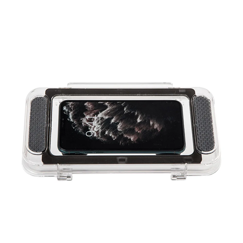 

Wall Mount Shelf Anti Fog Self Adhesive Sealing Kitchen Shower Phone Holder Bathroom Waterproof Case Home Universal Touch Screen