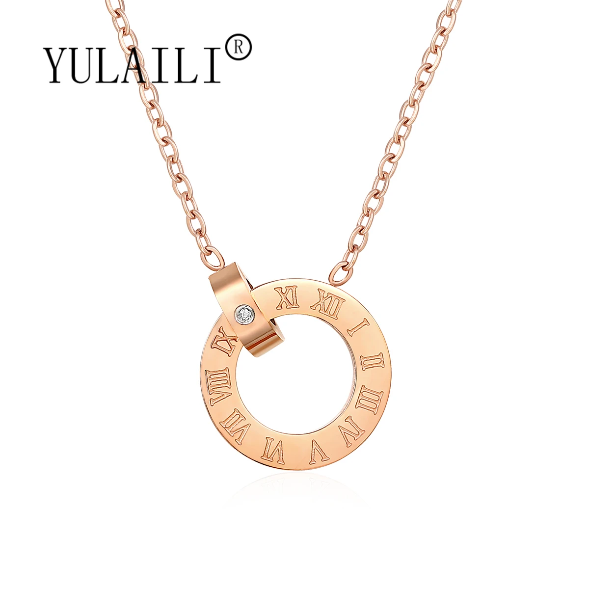 

Necklace For Woman Girl Daily Jewelry South African Diamond Romantic Gift For Girlfriend Roman numerals Affordable Luxury