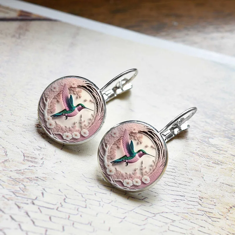 Модные серьги в виде Колибри для женщин ювелирные аксессуары тропических лесов