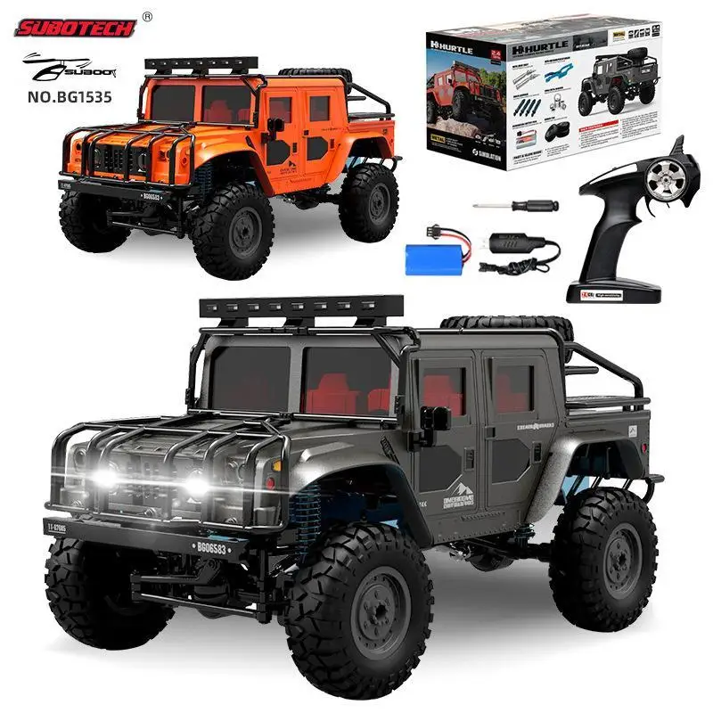 

4WD RC Car Toys Remote Control Off-Road High-Speed Vehicles With Led Lights 1:12 Climbing Truck 2.4G Alloy Bottom Model Gift