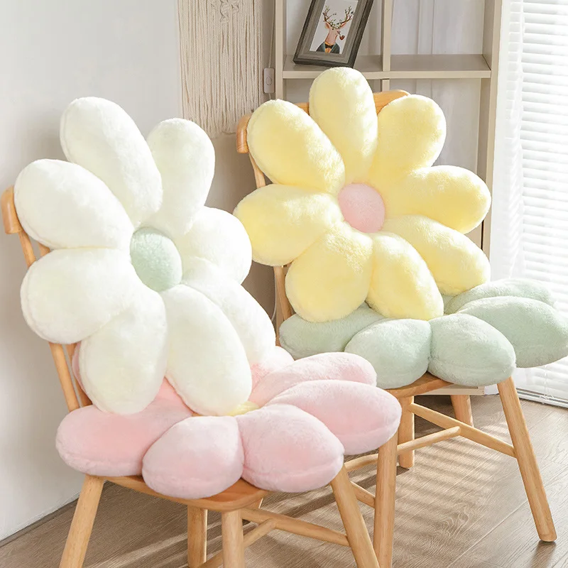 

Soft Nordic Style Eight Petal Flower Seat Cushion For Chair Girly Home Decor Decorative Pillow For Sofa Floor Sitting Cushion