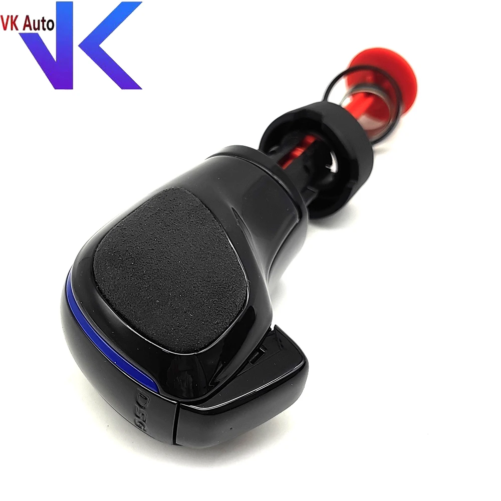 Для VW Golf MK6 /MK7/R Passat B8 черный хром с замшевой кожаной ручкой переключения передач