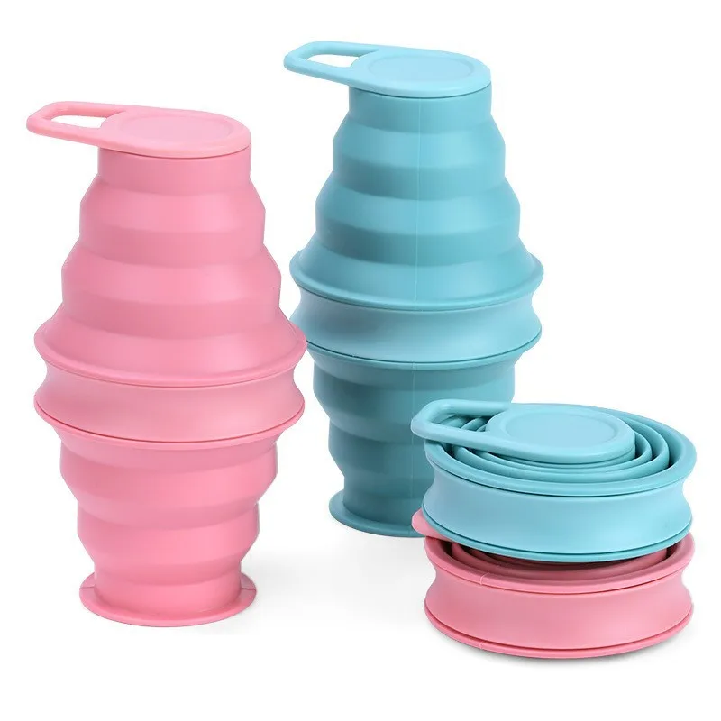 

Foldable Water Bottle 500ml Collapsible Silicone Reusable BPA Free Sports Gym Travel Hiking Portable Safe and Leak-proof Sports
