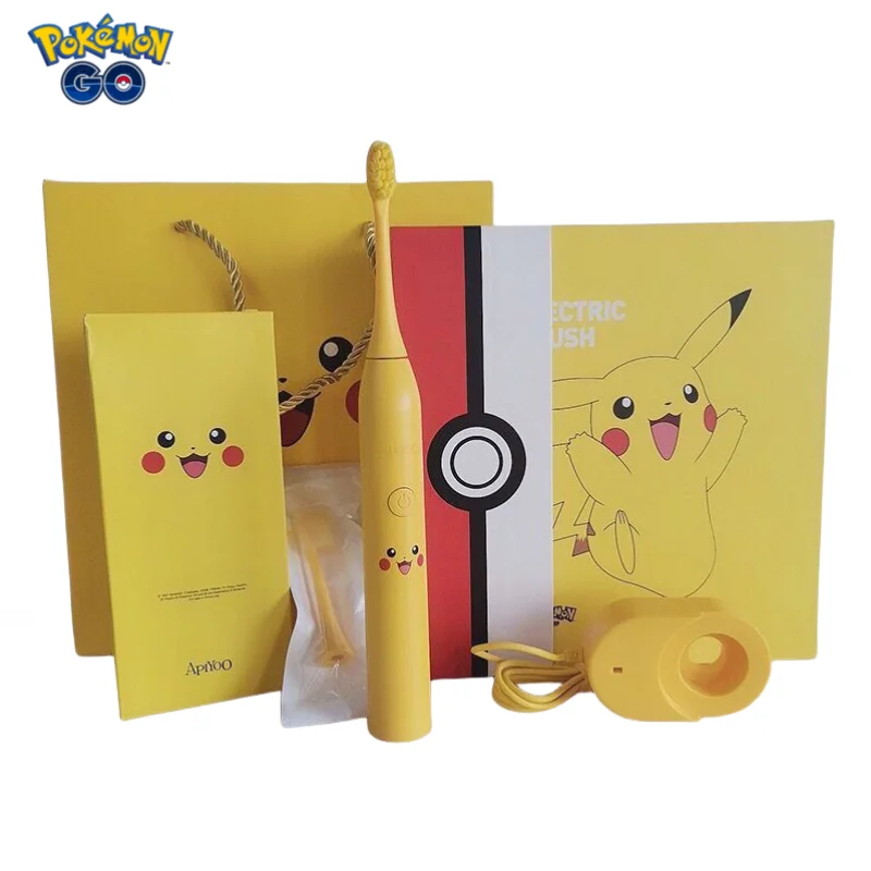 

Pokemon cartoon Pikachu animation peripheral cute children's electric toothbrush creative waterproof sonic automatic toothbrush