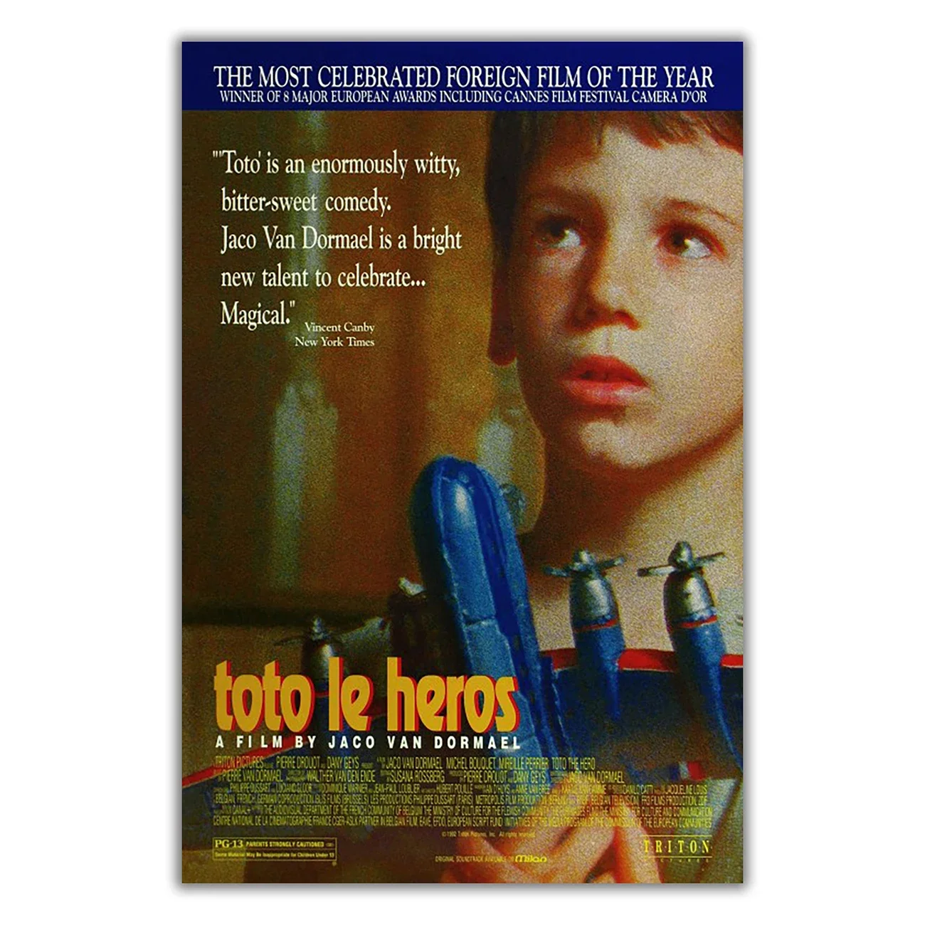 Плакат Linbao Toto le Heros шелковый