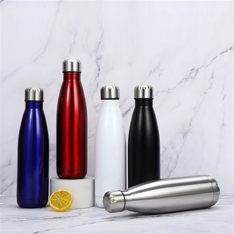 

500ml Sport Bottles Double Wall Insulated Vacuum Flask Stainless Steel Water Bottle Cola Water Thermos Vacuum Flask Drinkwar