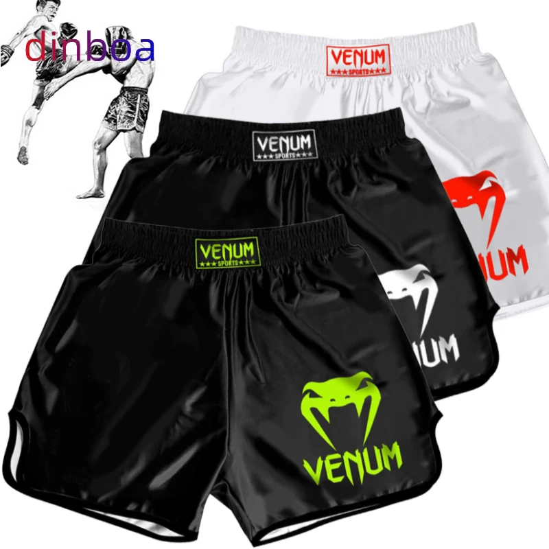 

Мужские боксерские шорты Muay-Thai, боевые штаны, спортивная одежда, быстросохнущие, тренировочные