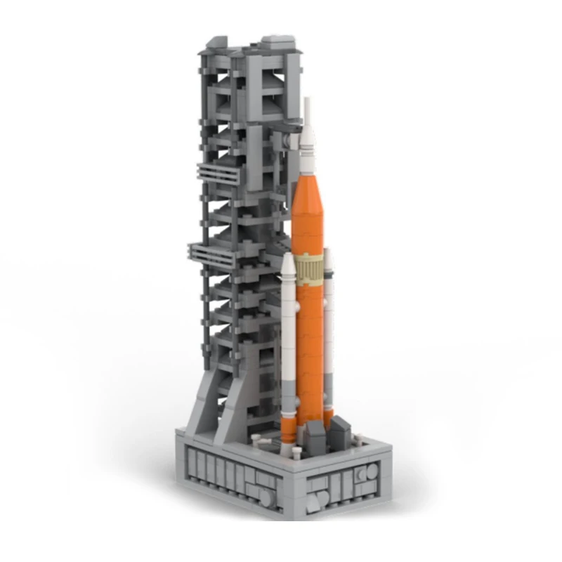 

MOC SLS Artemised Space Launch System Rocket Building Blocks Kit Saturn V Scale Explore Space Launch Bricks Kids Toy Xmas Gift