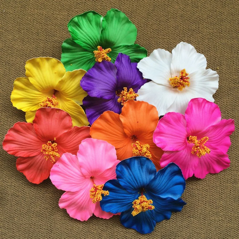 

Hair Clips Flower Cliphawaiian Women Wedding Flowershibiscus Accessories Girl Orchid Beach Summer Pin Plumeria Barrettes Fashion