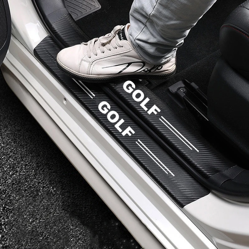 

Защитная полоса для двери автомобиля из углеродного волокна для GOLF 4 5 6 7 MK4 MK5 MK6 MK7 2021 - 1998 R GTI GLI