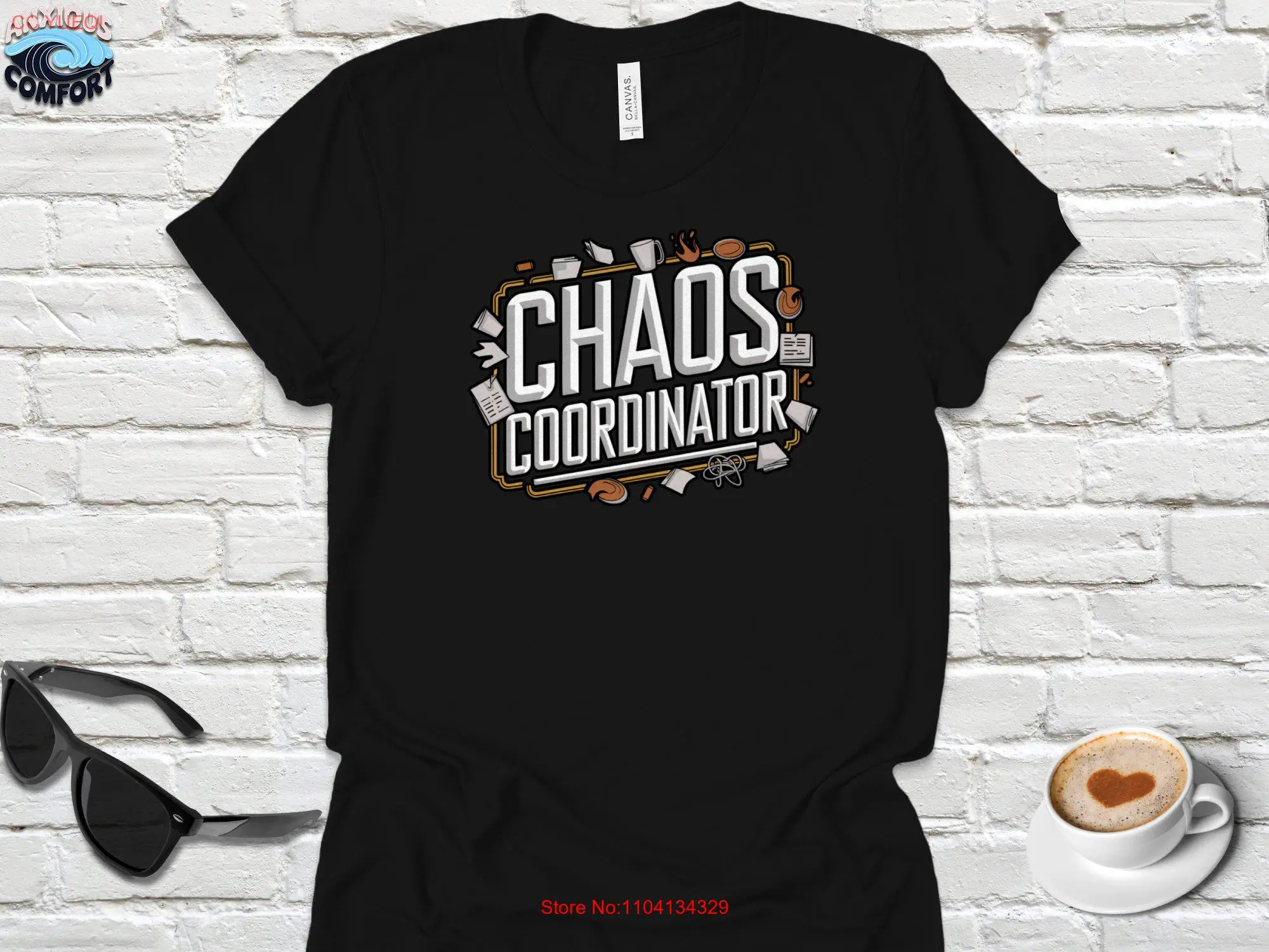 Футболка с координатором хаоса забавная мотивационная цитата уникальная для