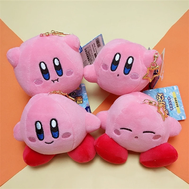 

Fashion Kawaii Cartoon Star Kirby Plushie Toys Keychain Children Toy Car Pendant Key Chain Woemen Keychains Anime Gifts for Girl