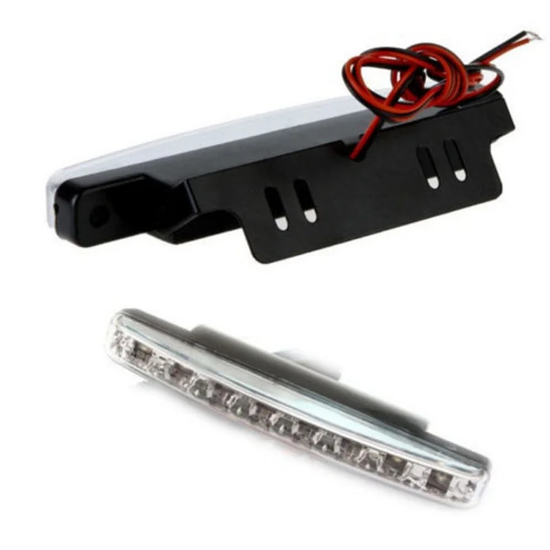 

1PCS Daytime Running Light 12V 8LED Car Day Light DRL Led Auto Driving Head Fog Lamp Super White Waterproof External Car Styli