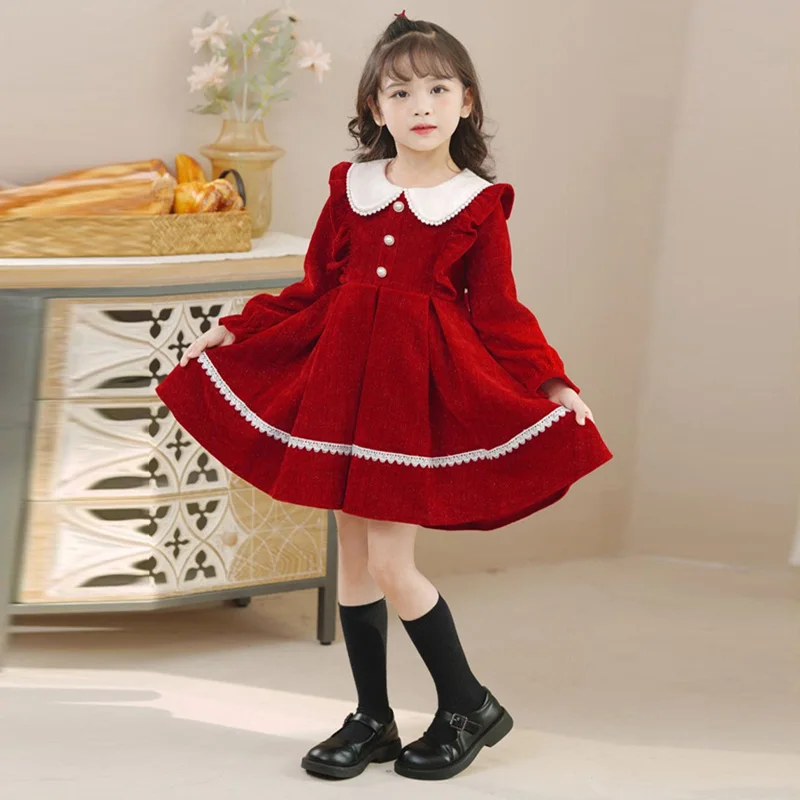 Детское осенне-зимнее платье принцессы