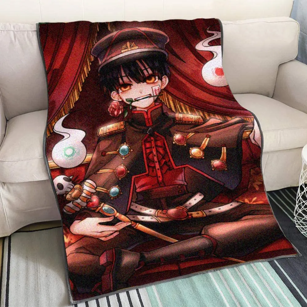 

Одеяло для кровати с рисунком аниме Jibaku Shounen Hanako kun, супермягкое фланелевое одеяло с рисунком из мультфильма, для взрослых, для дома и офиса